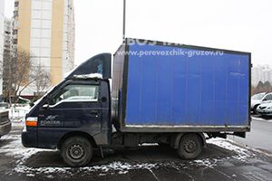 Автомобиль для грузоперевозок в рабочем посёлке Обухово