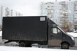 Автомобиль для грузоперевозок в селе Константиново