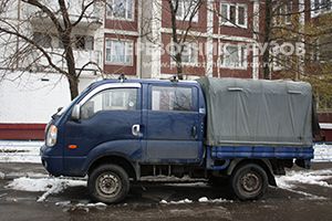 Автомобиль для грузоперевозок в посёлке Дорохово